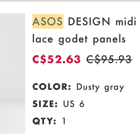 ASOS Midi Dress (NWT) - Picture 6 of 9